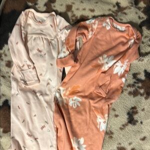 Carter's Pink Dragonfly Baby Gown